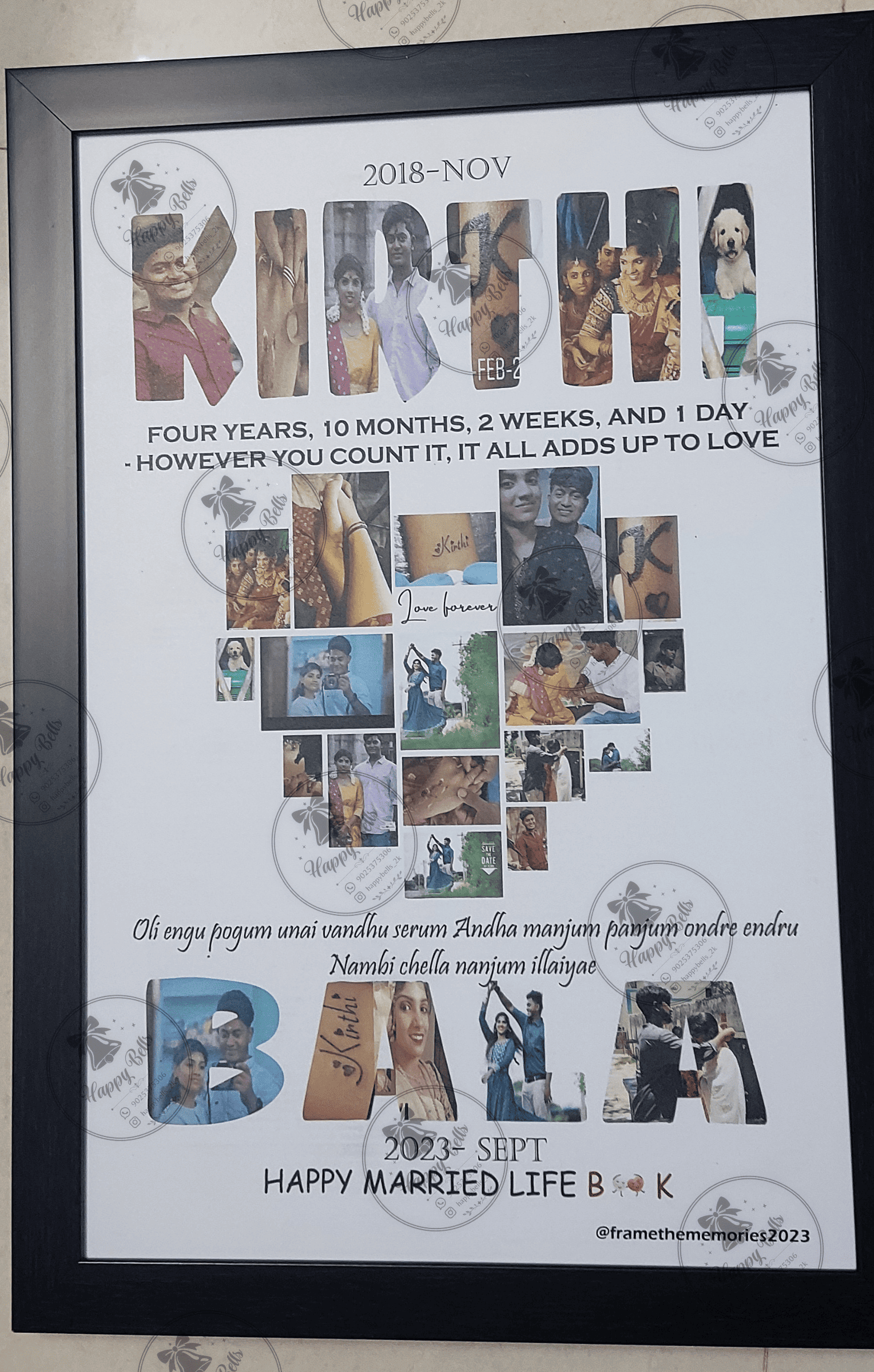 Couple Anniversary Frame